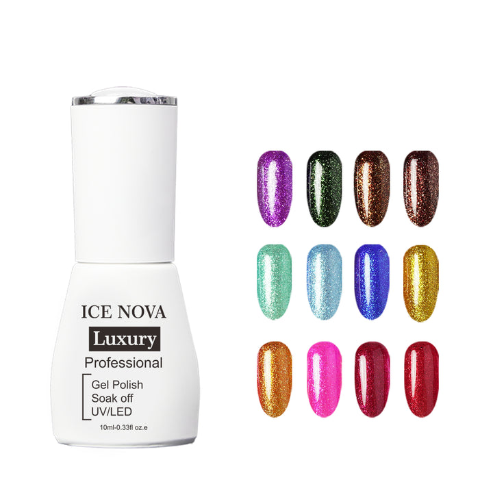 ICE NOVA | Блестящий гель-лак с бриллиантами