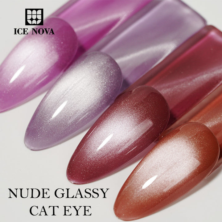 ICE NOVA | Нюдовый стеклянный кошачий глаз