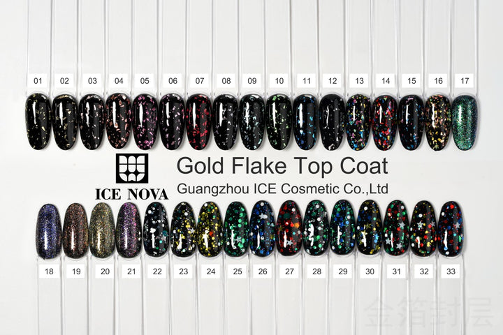 ICE NOVA | Gold Flake Top Coat