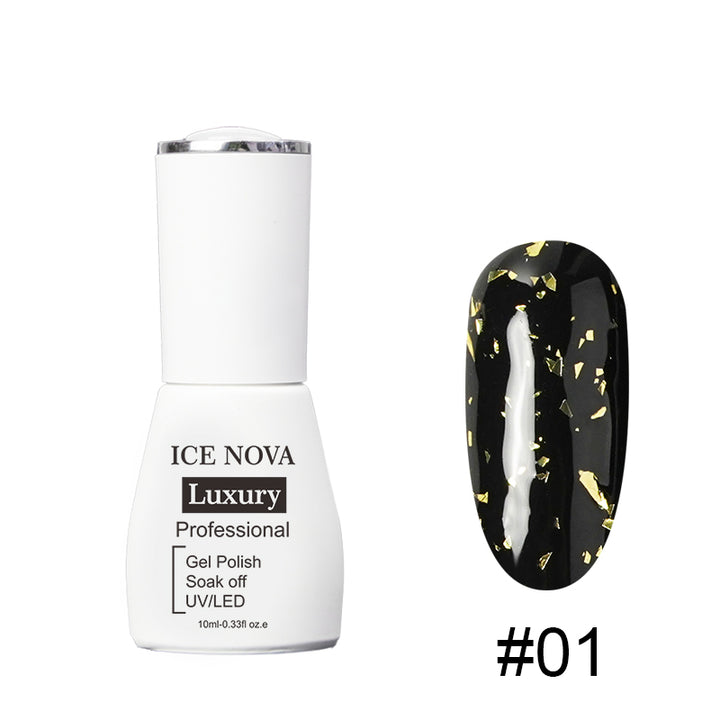 ICE NOVA | Gold Flake Top Coat