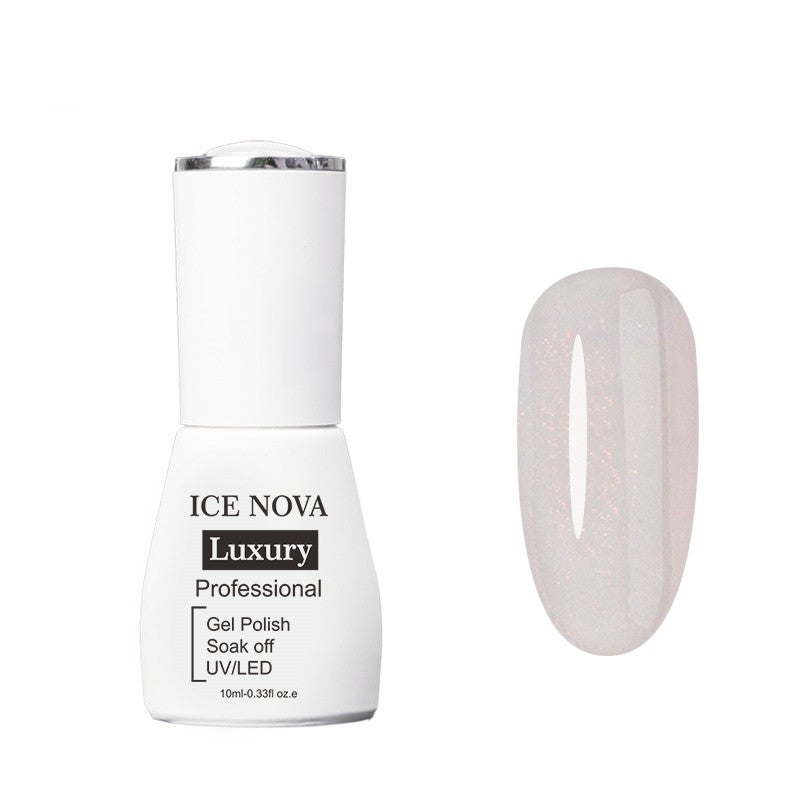Capa base de goma con purpurina LL de ICE NOVA