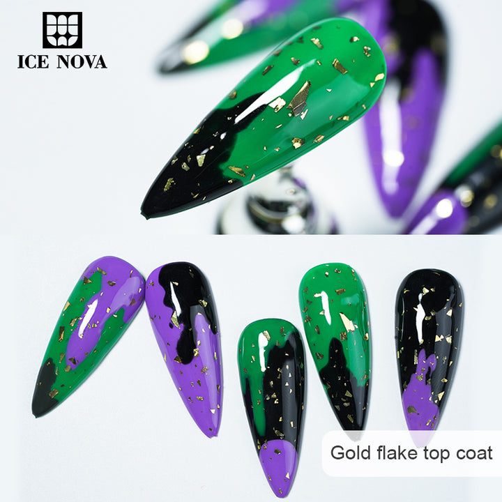 ICE NOVA | Gold Flake Top Coat