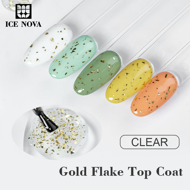 ICE NOVA | Gold Flake Top Coat