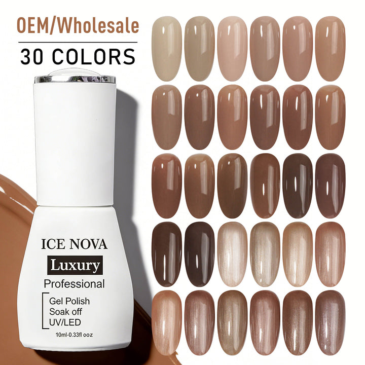 ICE NOVA | Mocha Mousse Rubber Base Coat