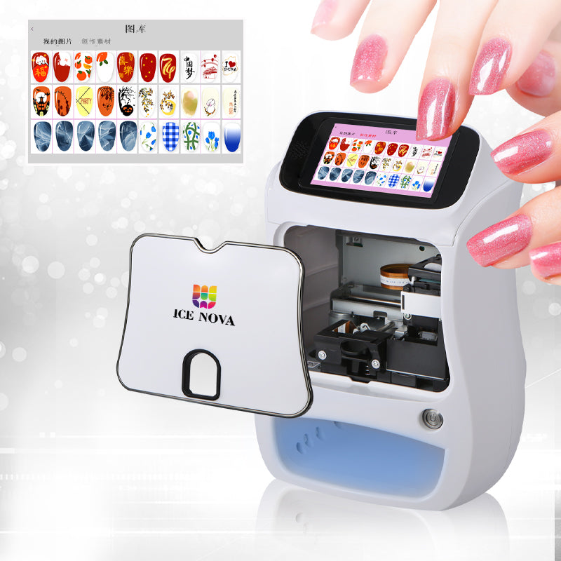 Machine For Nails Design 3D WIFI Automatic Art Designs Finger Nail Printing Machine – ICE NOVA ...