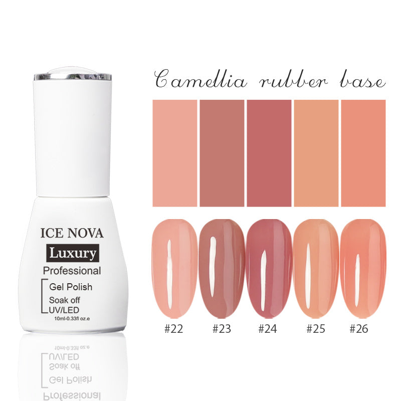 ICE NOVA | Camellia Rubber Base Coat