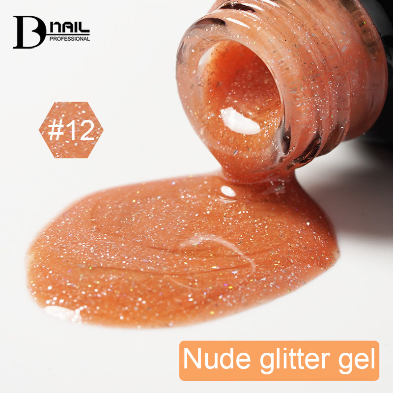 ICE NOVA | Nude Glitter Gel