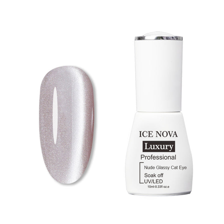 ICE NOVA | Nude Glassy Cat Eye Gel