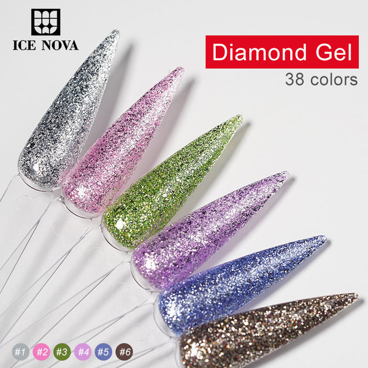 HIELO NOVA | Gel de diamante de 38 colores.