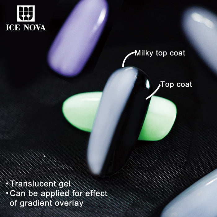 ICE NOVA Milky Gel Top Coat Nail – ICE NOVA Professional UV/LED
